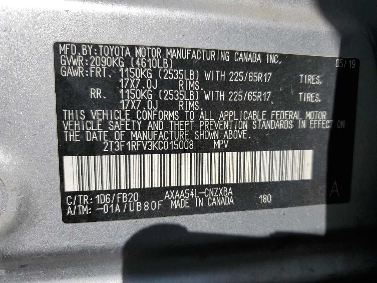 Toyota RAV4 Le Image 11