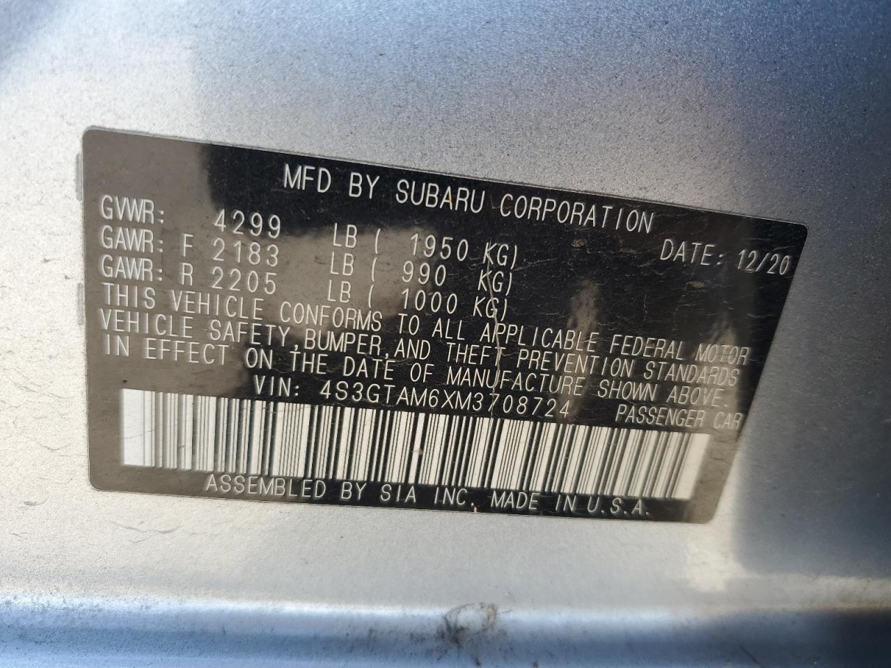 Subaru Impreza Sport Image 11