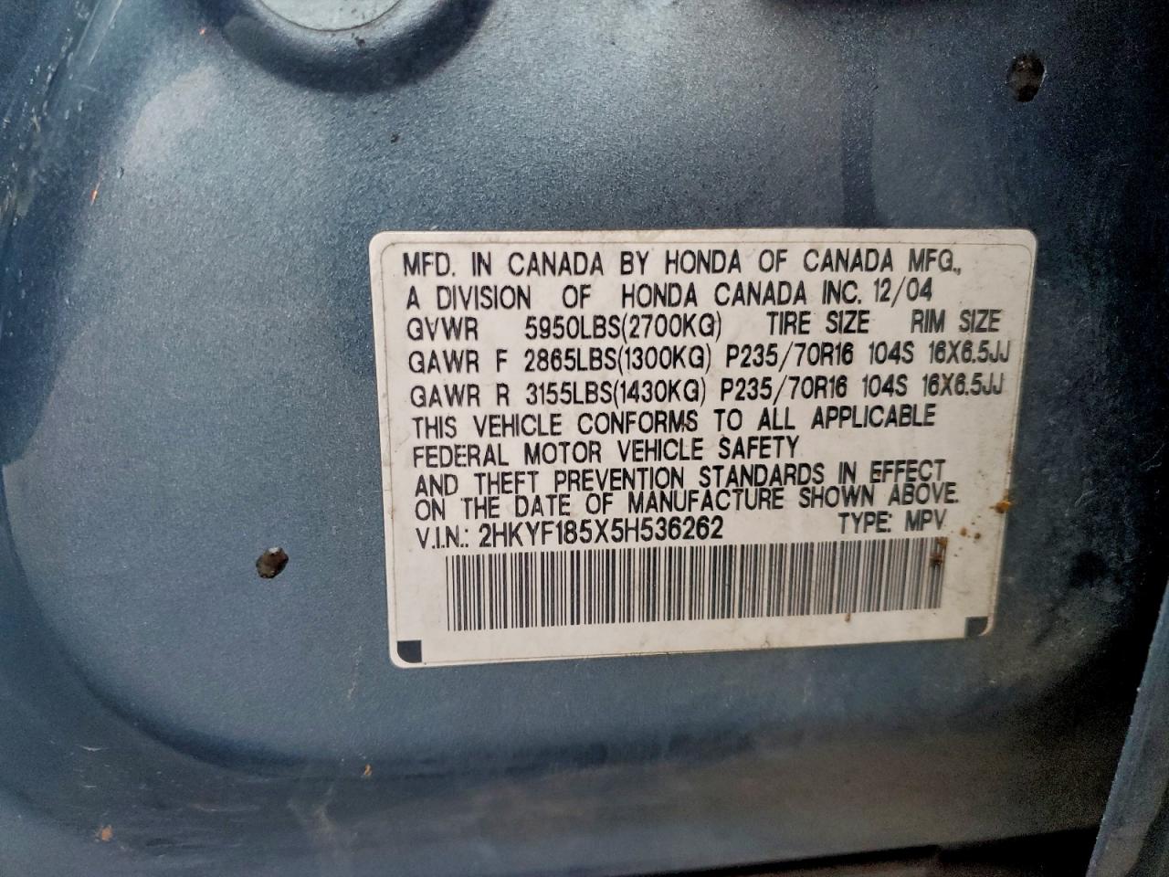 Honda Pilot Exl Image 13