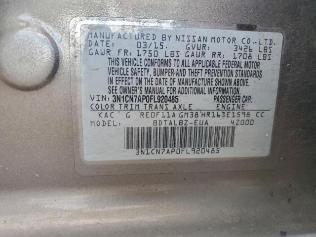 Nissan Versa S Image 6