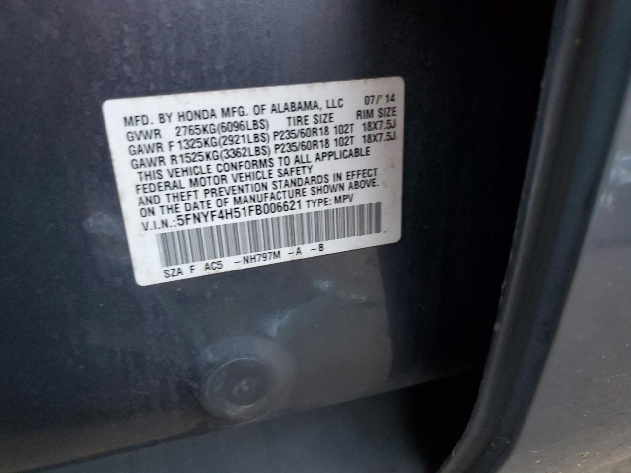 Honda Pilot Exl Image 7