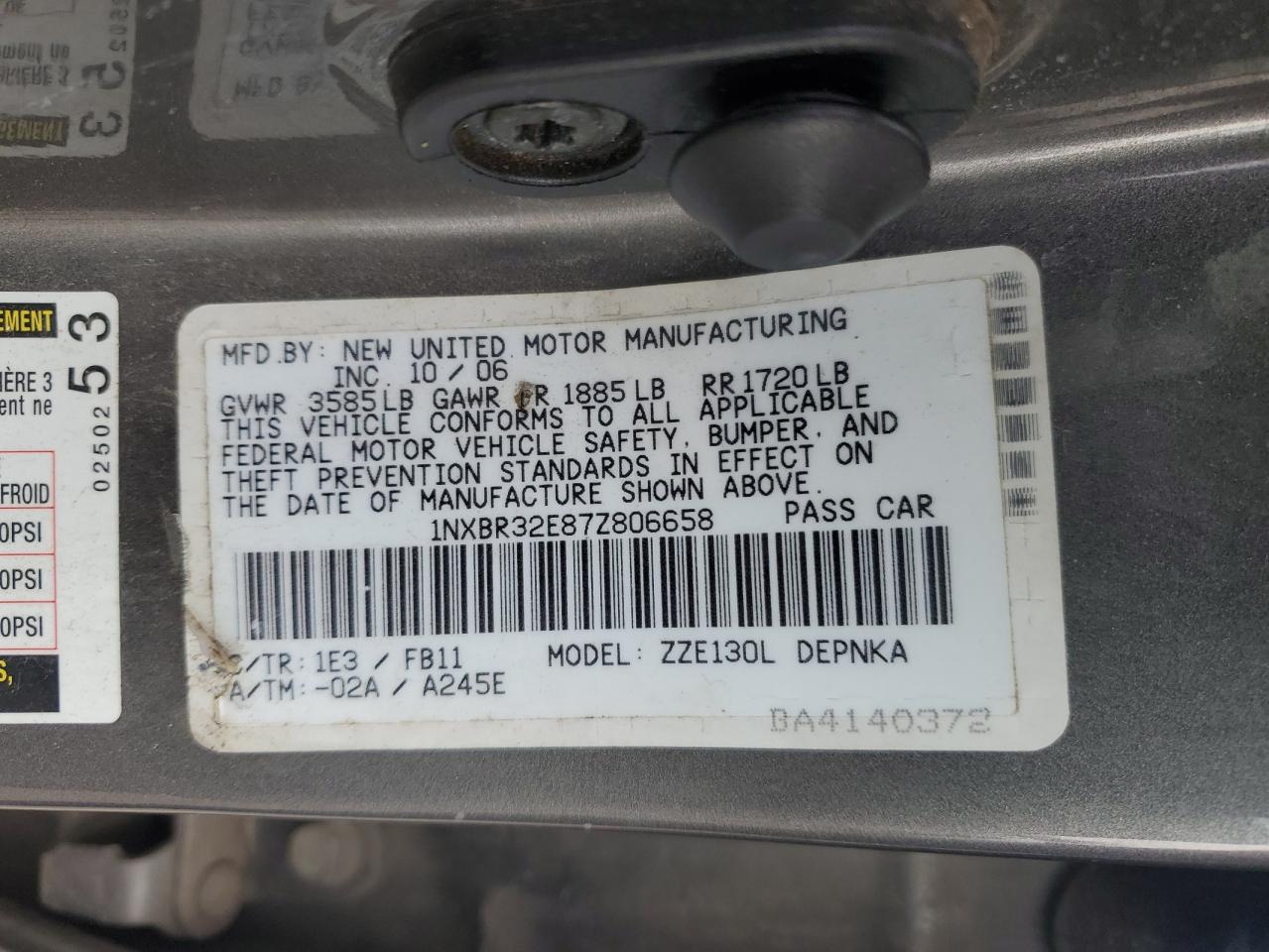 Toyota Corolla Ce Image 8