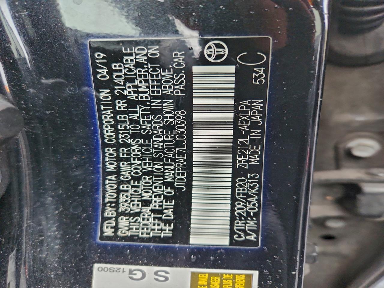 Toyota Corolla Le Image 2