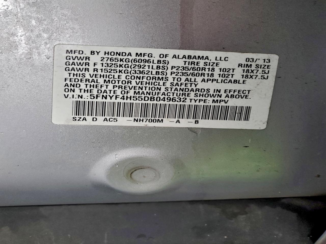 Honda Pilot Exl Image 5