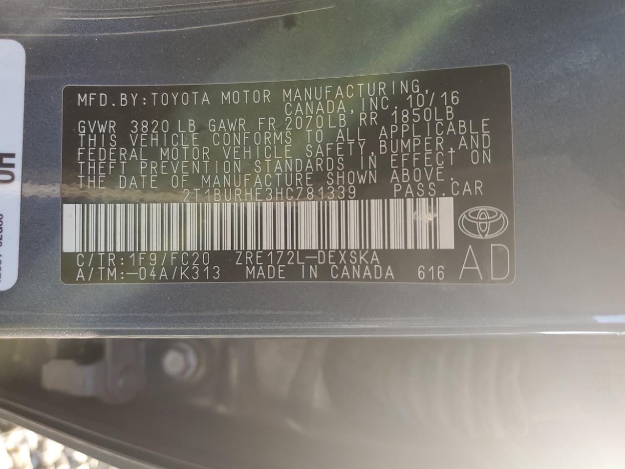 Toyota Corolla L Image 8