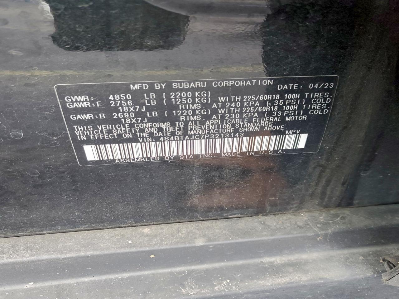 Subaru Outback Onyx Edition Image 13