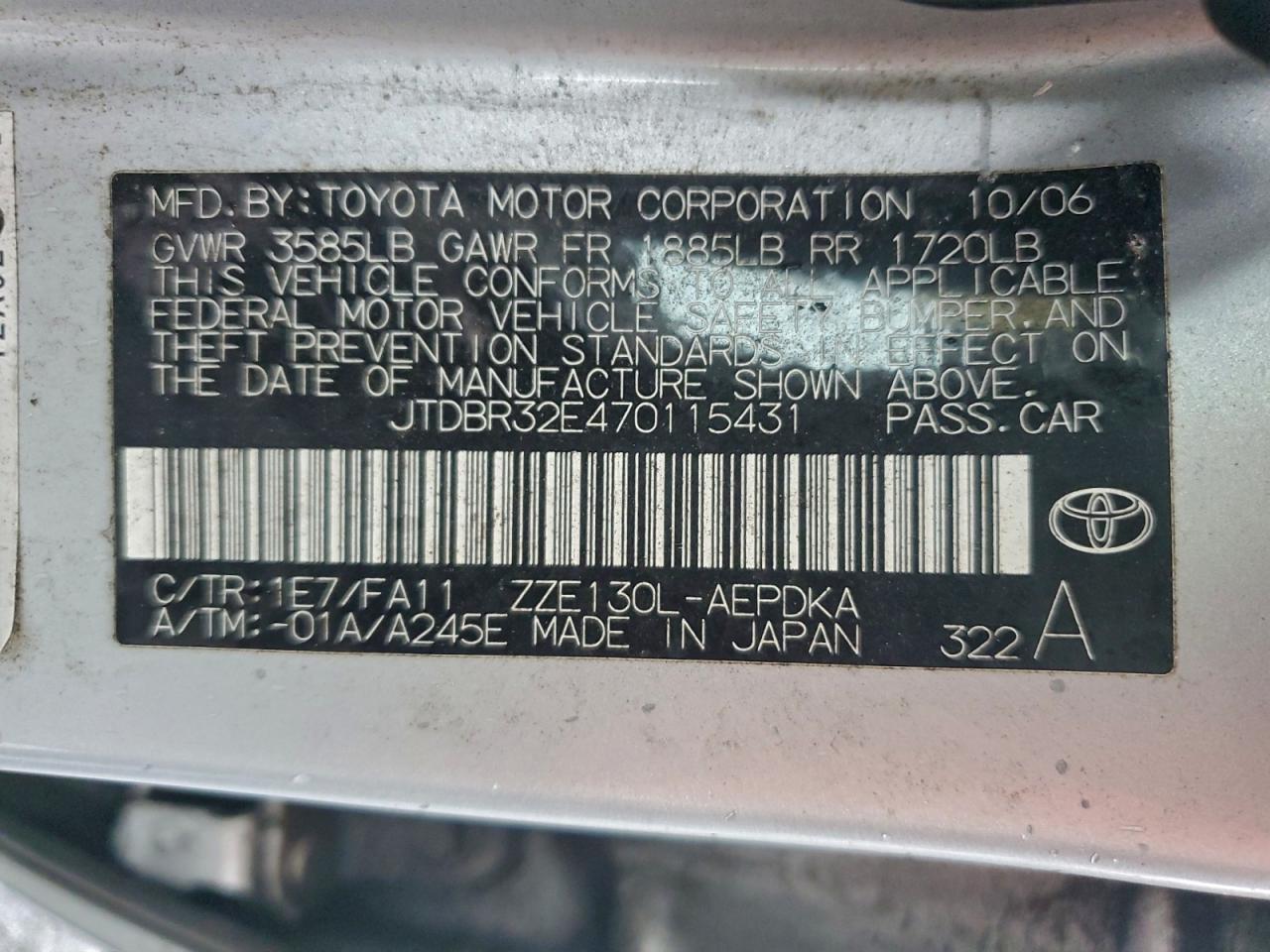 Toyota Corolla Ce Image 13