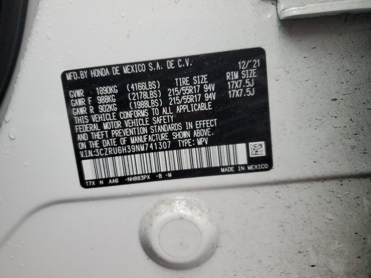 Honda HR-V Lx Image 6