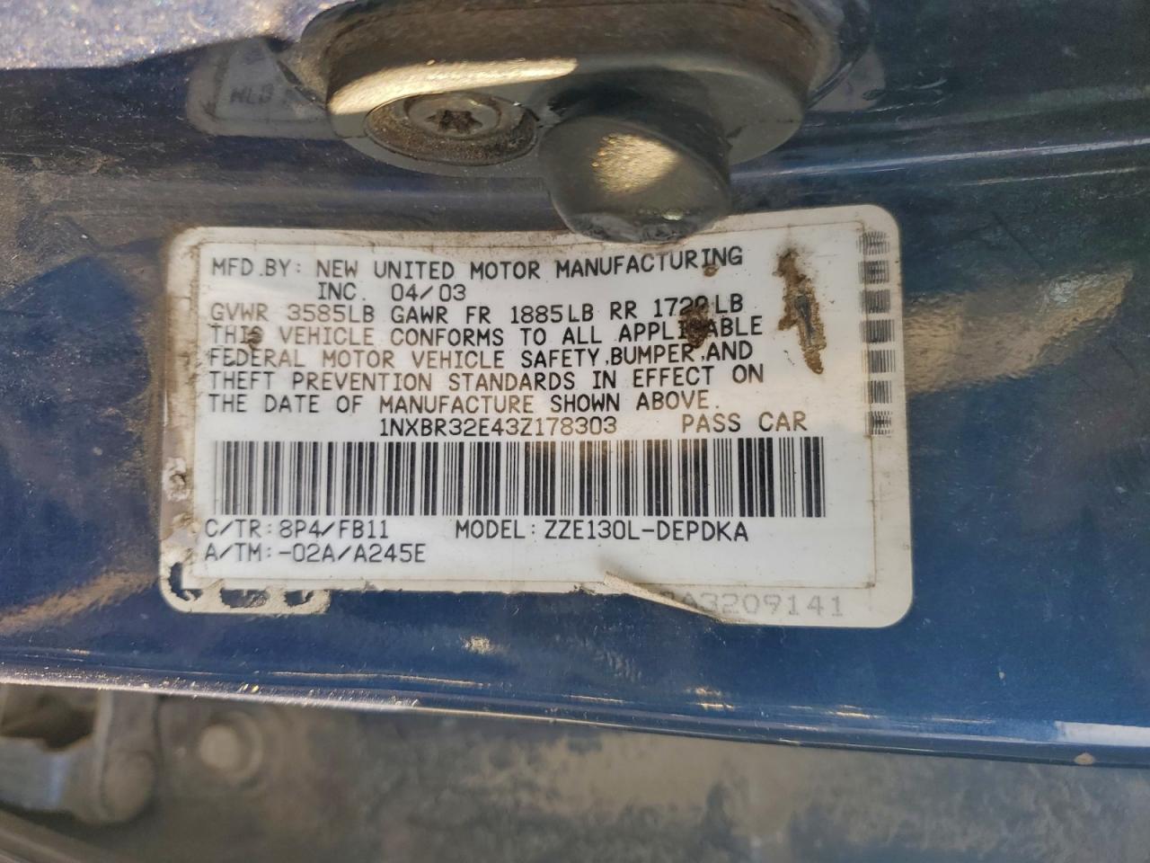 Toyota Corolla Ce Image 8