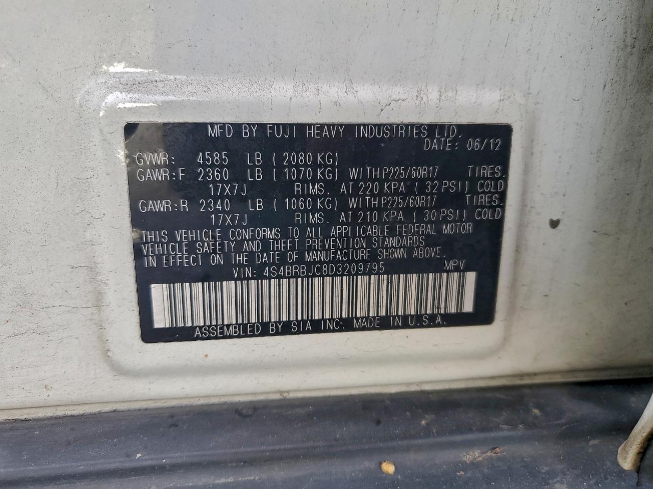 Subaru Outback 2.5i Limited Image 7