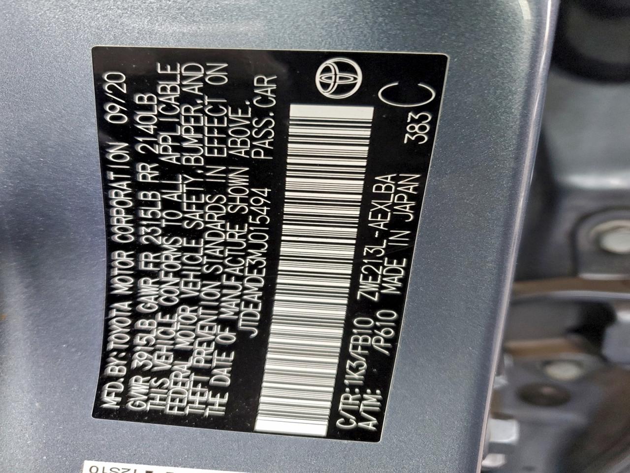 Toyota Corolla Le Image 4