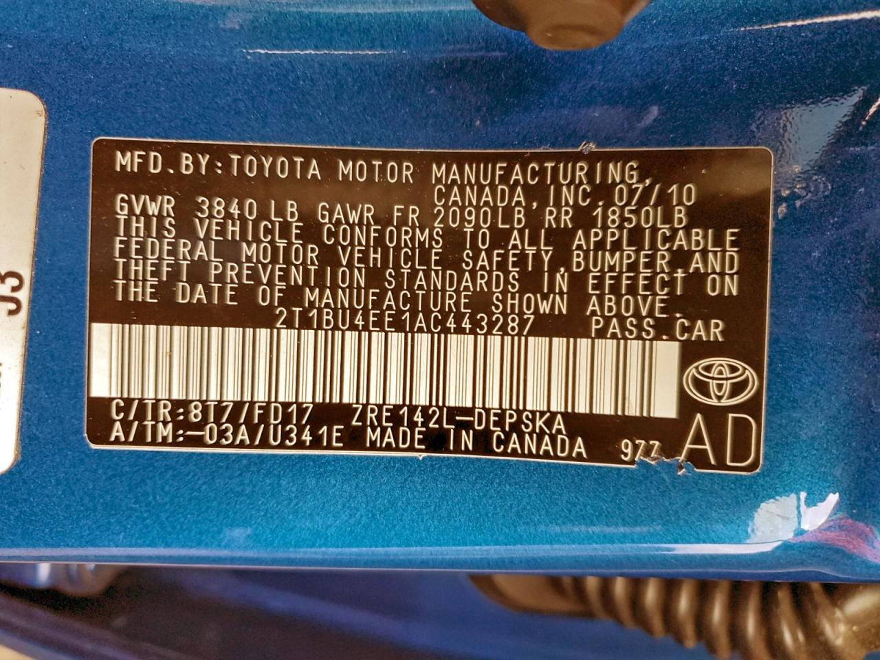 Toyota Corolla Base Image 2