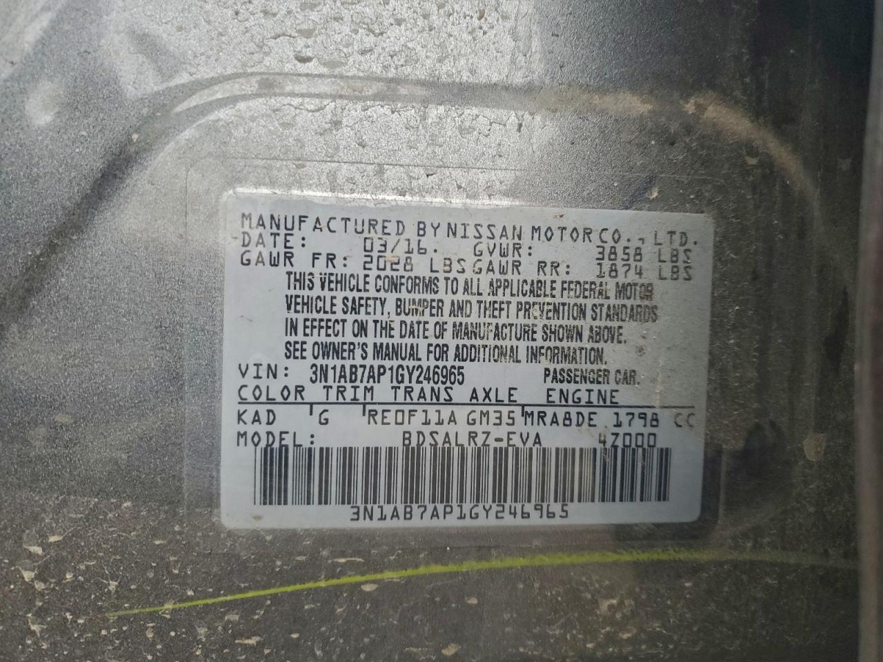 Nissan Sentra S Image 11