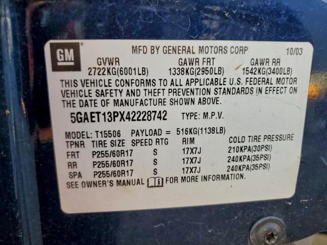 Buick Rainier Cxl Image 13