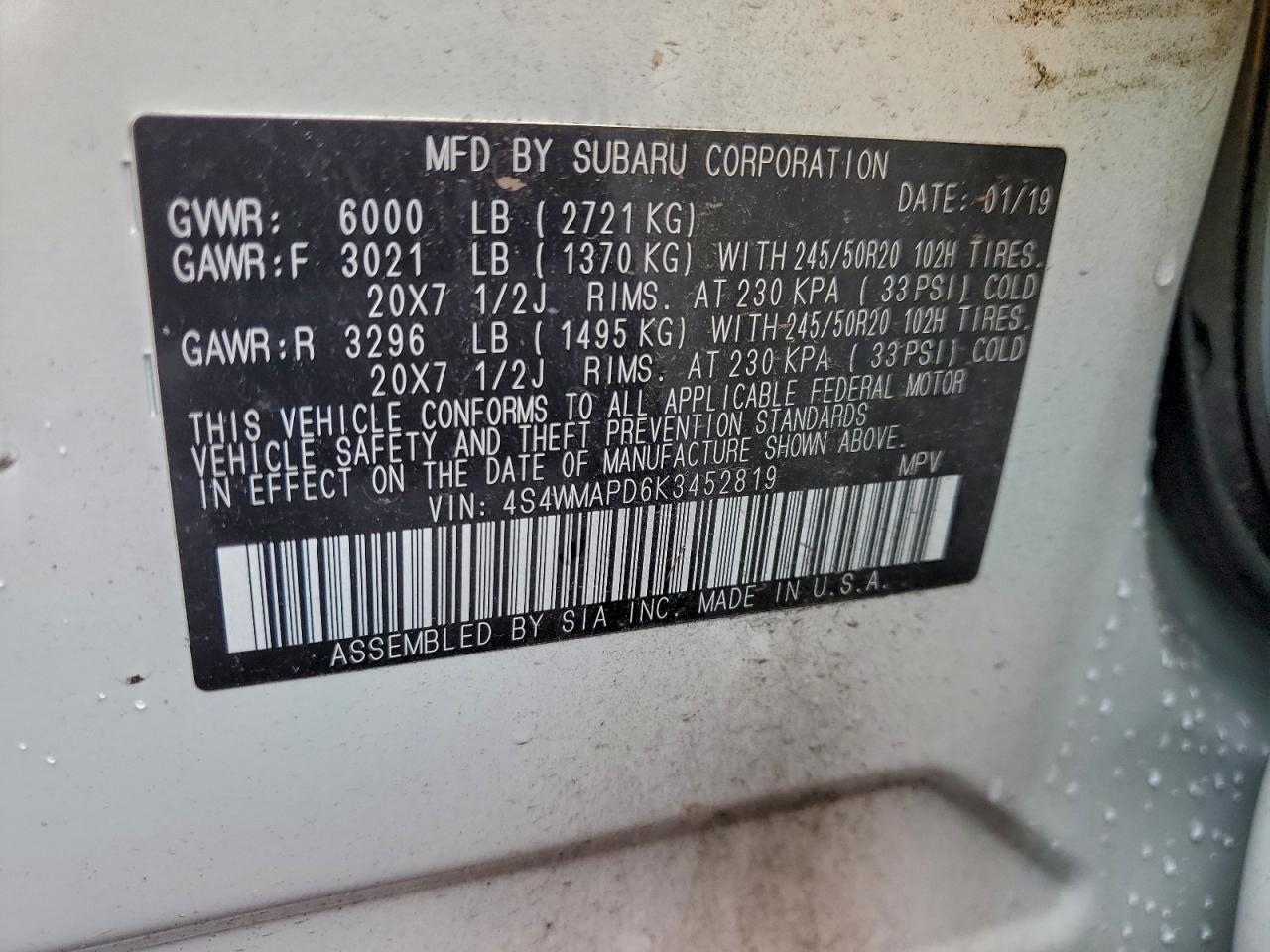 Subaru Ascent Limited Image 13