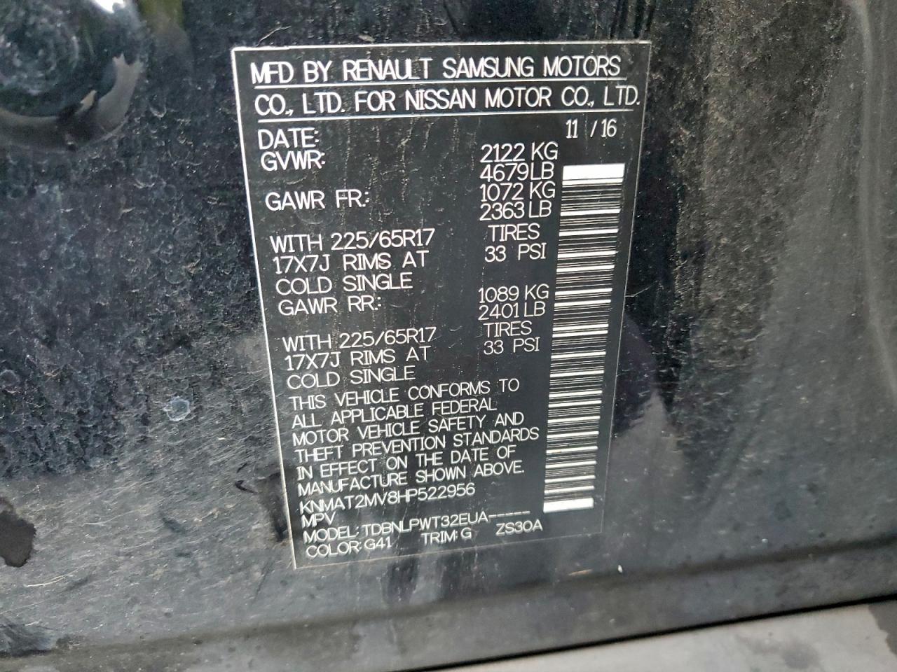 Nissan Rogue S Image 7