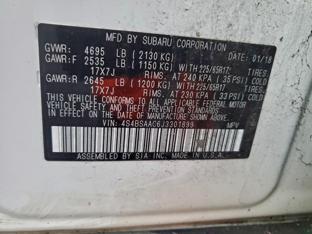 Subaru Outback 2.5i Image 9